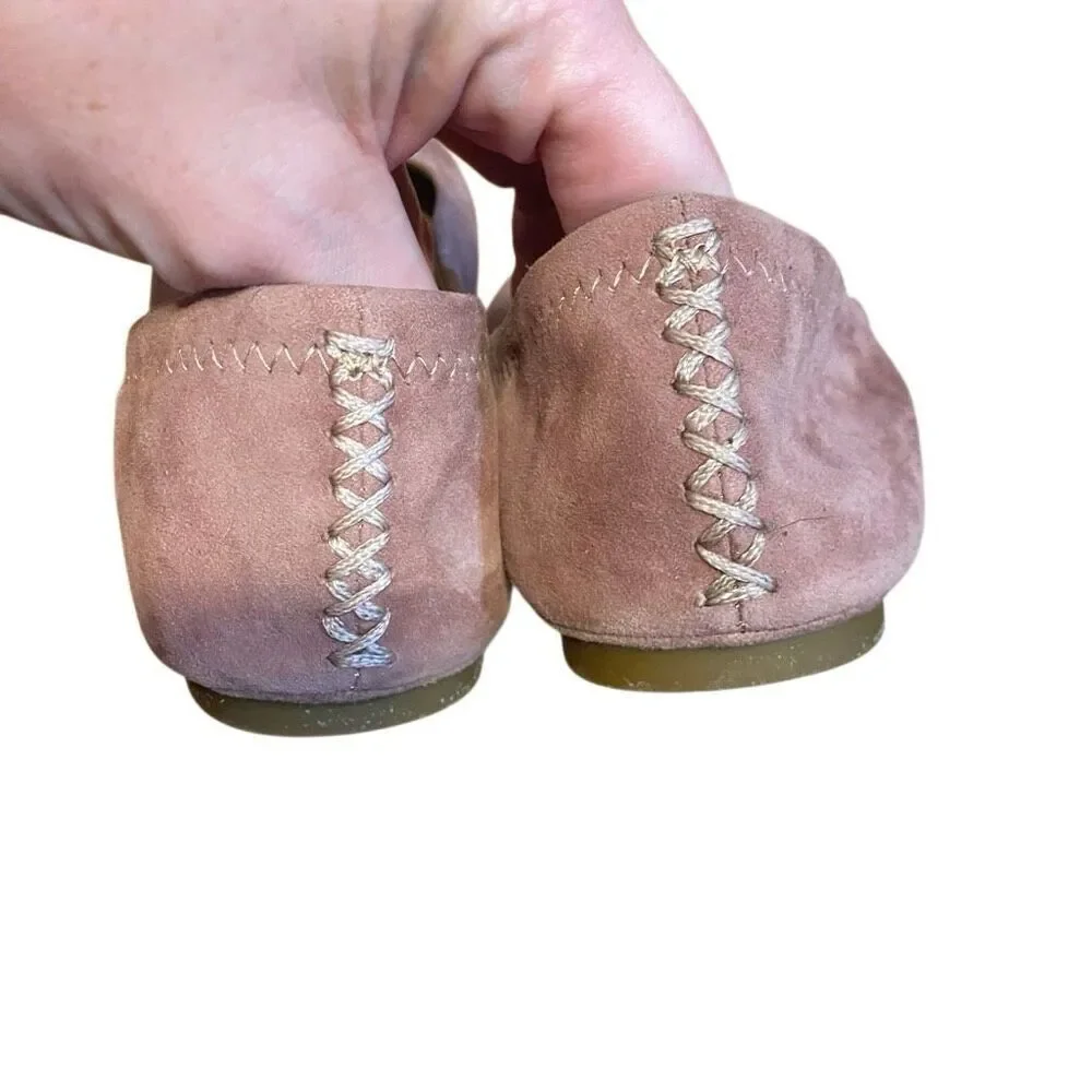 Lucky Brand Emmie ballet flat in a mauve or dusty pink suede material 6.5 - Picture 7 of 7